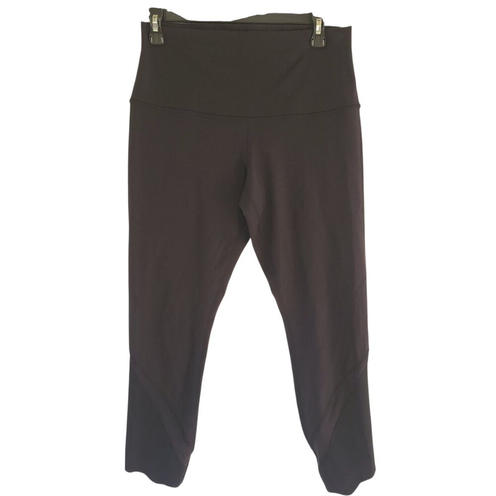 Lululemon Black Wunder Under HR Crop 23" Updated Scallop Navy Full On Luxtreme